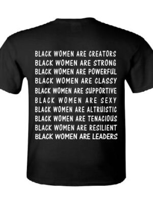 Black Woman Are – Back Black Tee